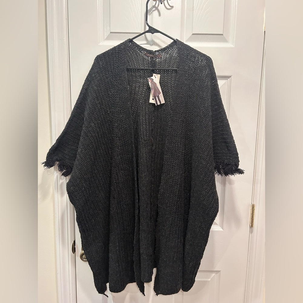 KIMONO oversized short sleeve cardigan